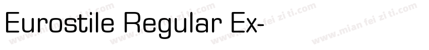 Eurostile Regular Ex字体转换